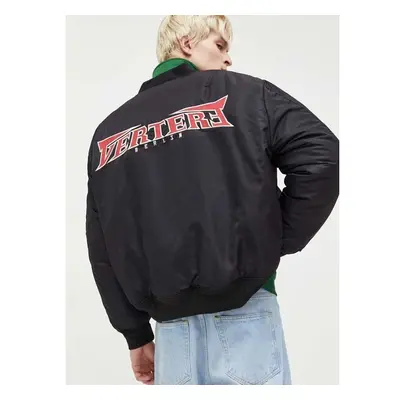 Bomber bunda Vertere Berlin černá barva, zimní, oversize, VER J13 86274949