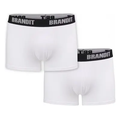 BRANDIT Boxershorts Logo 2er Pack - wht/wht 71843287