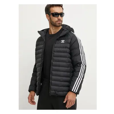 Bunda adidas Originals Pad Hooded Jacket pánská, černá barva, zimní, 99232762