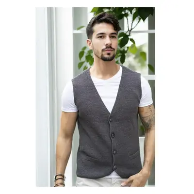 90862 Dewberry Mens Knitwear Vest-ANTHRACITE 99804377