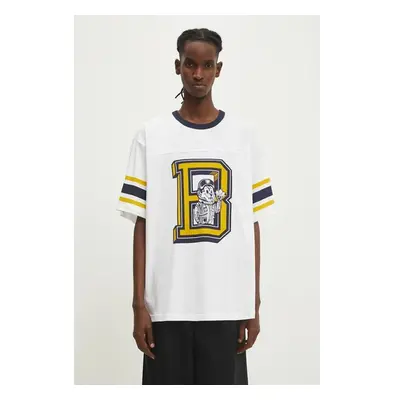 Bavlněné tričko Billionaire Boys Club College Sport Top bílá barva, 99247441