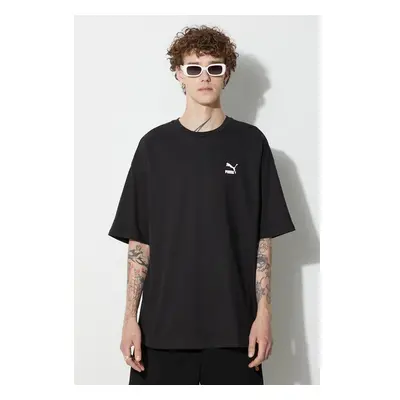 Bavlněné tričko Puma BETTER CLASSICS Oversized Tee černá barva 84529976