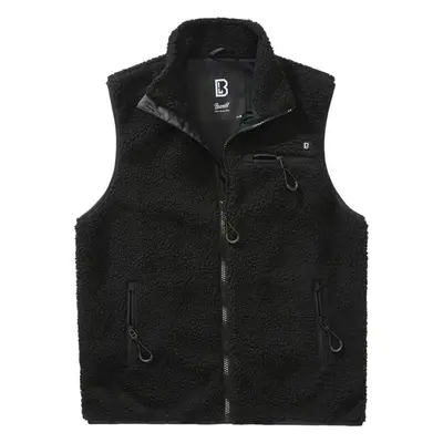 BRANDIT Teddyfleece Vest Men - black 73742552