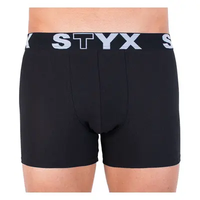 Pánské boxerky Styx long sportovní guma černé 93584897