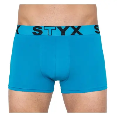 Pánské boxerky Styx sportovní guma světle modré 94331873