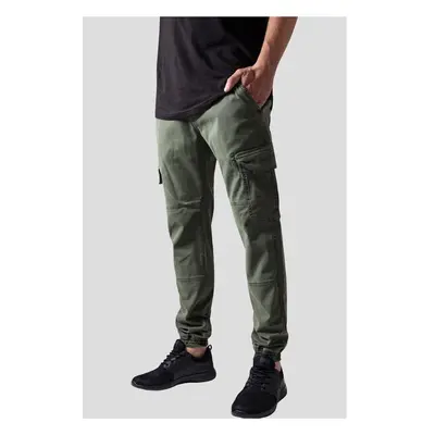 Urban Classics Seprané Cargo Twill Jogging Kalhoty olivové 91373216