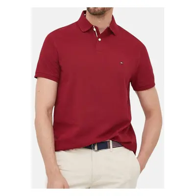 Pánské vínově červené polo triko Tommy Hilfiger 55707 89845308