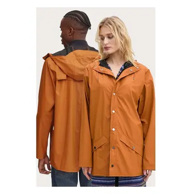 Nepromokavá bunda Rains Jacket W3 oranžová barva, přechodná, 12010-63 99543272