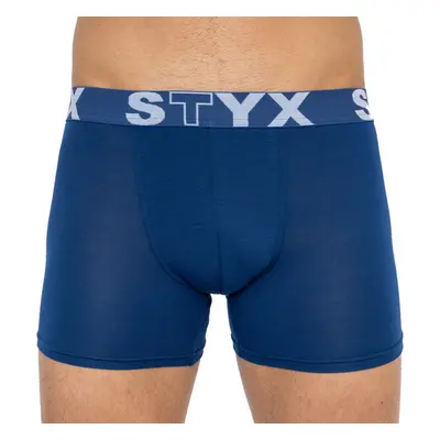 Pánské boxerky Styx long sportovní guma tmavě modré 94331887