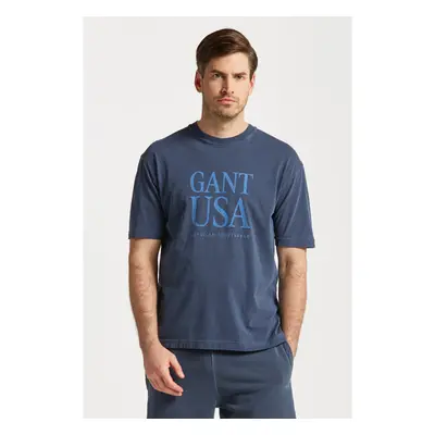 TRIČKO GANT SUNFADED GANT USA T-SHIRT EVENING BLUE 78969515