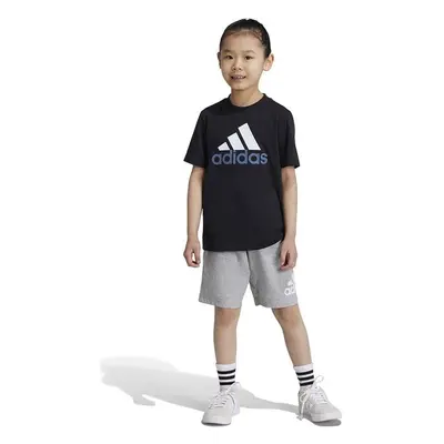 Dětská bavlněná souprava adidas LK BL CO T SET černá barva, IX7325 94653630