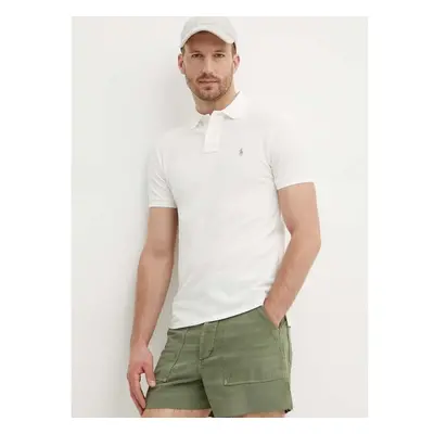 Bavlněné polo tričko Polo Ralph Lauren béžová barva, 710536856 93408731