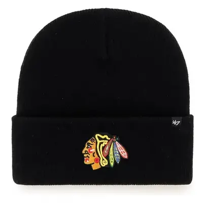 Zimní čepice 47 Brand NHL Chicago Blackhawks Haymaker CUFF KNIT 99600973