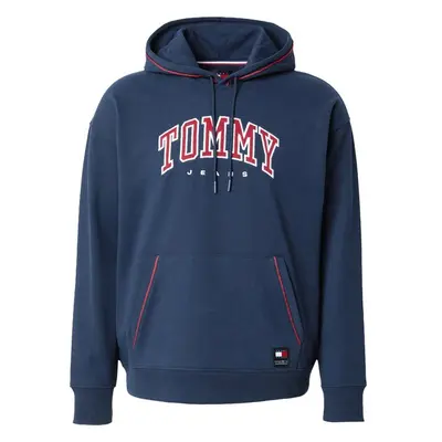 Tommy Jeans Mikina tmavě modrá / červená / bílá 99894330