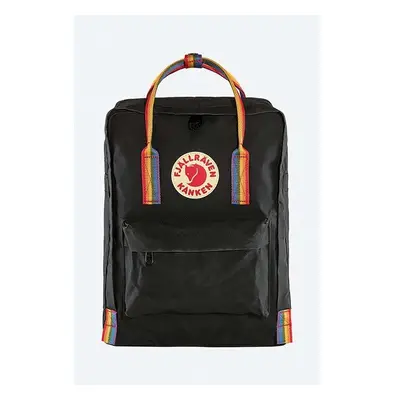 Batoh Fjallraven Kanken Rainbow černá barva, velký, s aplikací, F23620 84017185