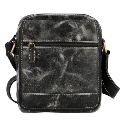 Wild Tiger Stylová pánská kožená crossbody taška Wild Kaiseb, černá 99275463