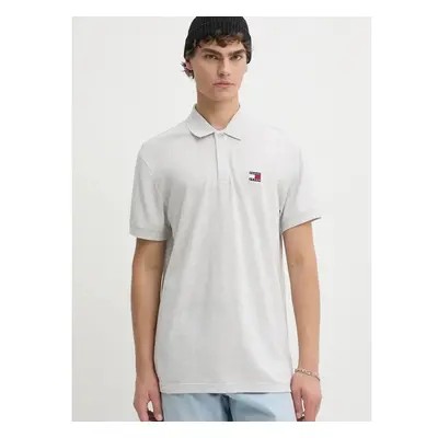 Bavlněné polo tričko Tommy Jeans šedá barva, DM0DM19622 99279874