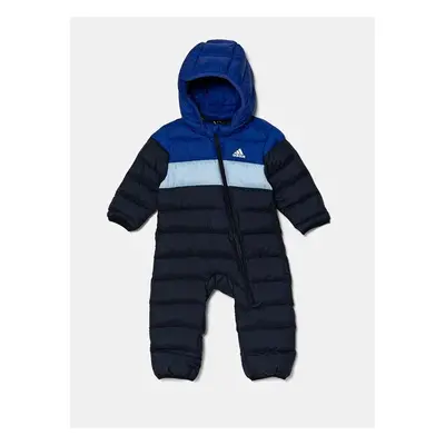 Dětský overal adidas I SNOWSUIT tmavomodrá barva, IV9513 99233303