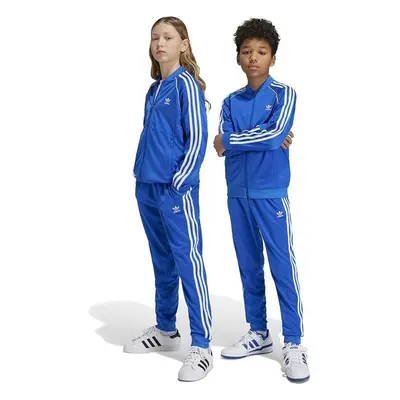 Dětské tepláky adidas Originals SST TRACK PANTS modrá barva, s 98602918