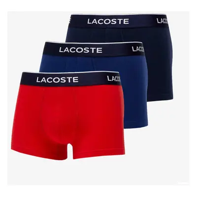 Boxerky LACOSTE Underwear Trunk 3-Pack Navy Blue/ Red/ Methylene L 99261592