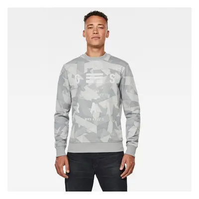 G-STAR Sweatshirt - Tape AOP r sw l\s grey 99803962