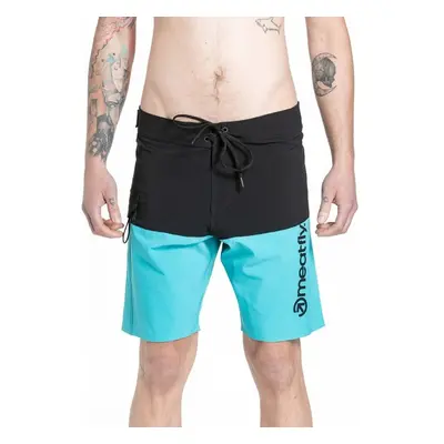 Meatfly pánské plavky Mitch Boardshorts 21 Mint / Black | Modrá 93719888