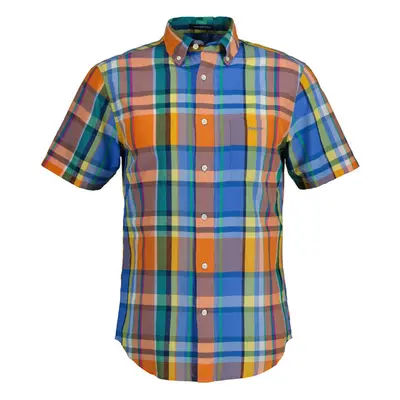 KOŠILE GANT REG UT COLORFUL MADRAS SS SHIRT APRICOT ORANGE 78760395