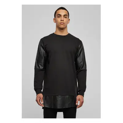 Urban Classics Dlouhý zip ze syntetické kůže blk/blk 91216082