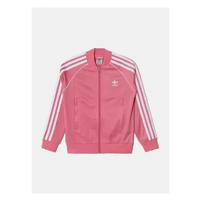 Dětská mikina adidas Originals SST TRACK TOP růžová barva, s aplikací, 99232899