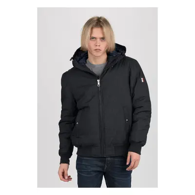 Tommy Hilfiger Jacket - STRUCTURE HOODED BOMBER dark blue 99584002