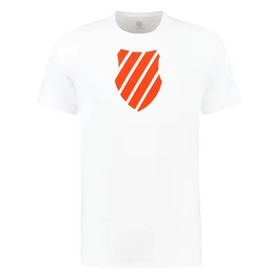 Pánské tričko K-Swiss Hypercourt Logo Tee Jet White/Spicy Orange 99600212