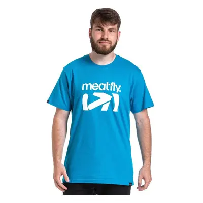 Meatfly pánské tričko Podium Ocean Blue | Modrá 72852594