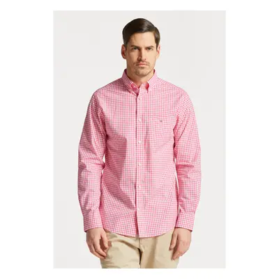 KOŠILE GANT REG BROADCLOTH GINGHAM BD PERKY PINK 76936388