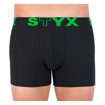 Pánské boxerky Styx long sportovní guma černé 94339843