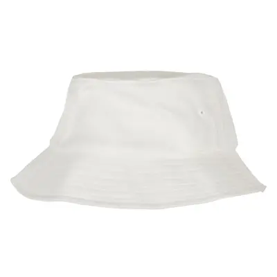 Dětská čepice Flexfit Cotton Twill Bucket, bílá 87556054