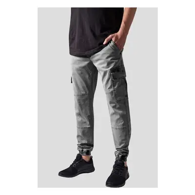 Urban Classics Seprané Cargo Twill Jogging Kalhoty šedé 91378704