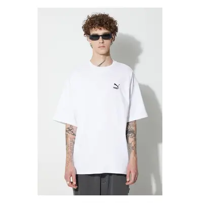 Bavlněné tričko Puma BETTER CLASSICS Oversized Tee bílá barva 84529972