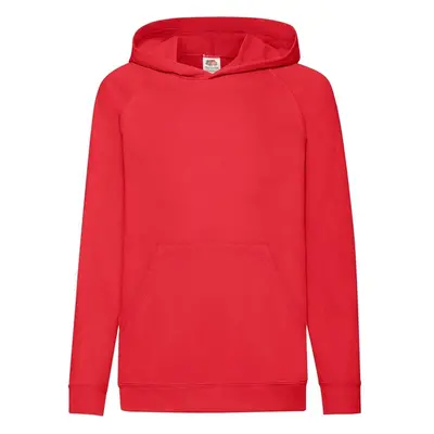 Red childrens hoodie Fruit of the Loom 91266687