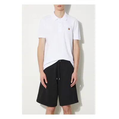 Bavlněné šortky Maison Kitsuné Bold Fox Head Patch Oversize Jog Shorts 92784859