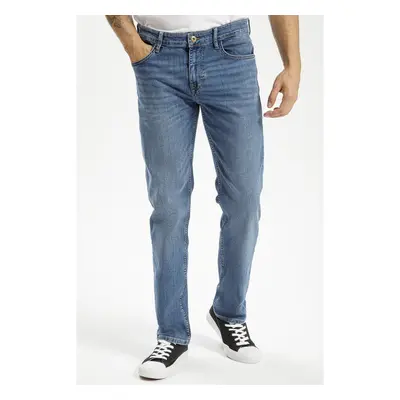 Pánské džíny CROSS JEANS Jack klasicky modré-seprané- 100237749