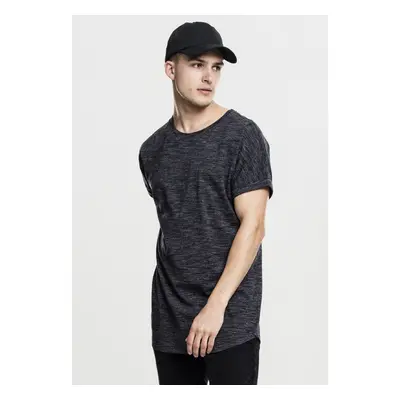 Urban Classics Long Space Dye Turn Up Tee blk/wht 89520518