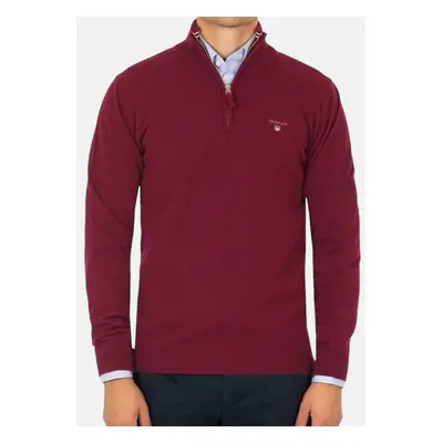 Vínový svetr Gant half-zip 55580 87340408