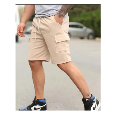 S2999 DEWBERRY CARGO POCKET MENS SHORT-BEIGE 99803326