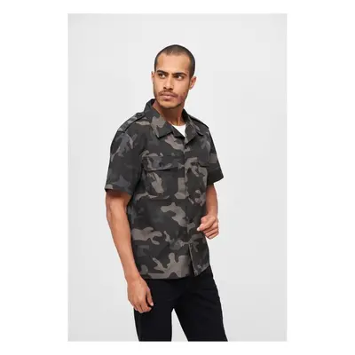 BRANDIT US Shirt Ripstop shortsleeve - dark camo 71843282