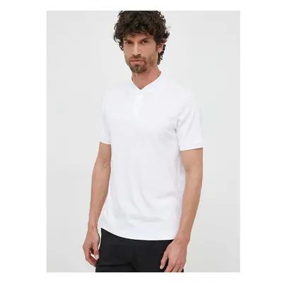 Bavlněné polo tričko Calvin Klein bílá barva, K10K111201 82265556