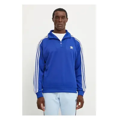 Mikina adidas Originals pánská, modrá barva, hladká, IX5216 99247593