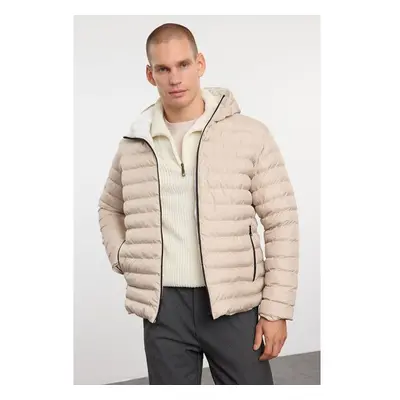 Trendyol Stone Regular Fit Hooded Winter Coat 96911525