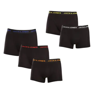 5PACK pánské boxerky Jack and Jones černé (12242494) 100213572