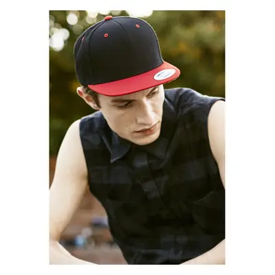 Flexfit Klasický Snapback 2-Tone blk/red 87563493