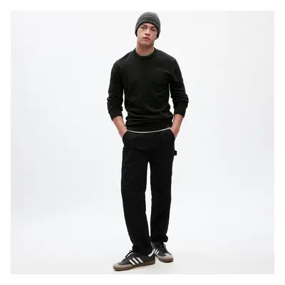 Svetr GAP Warmest Crew Charcoal L 100274999